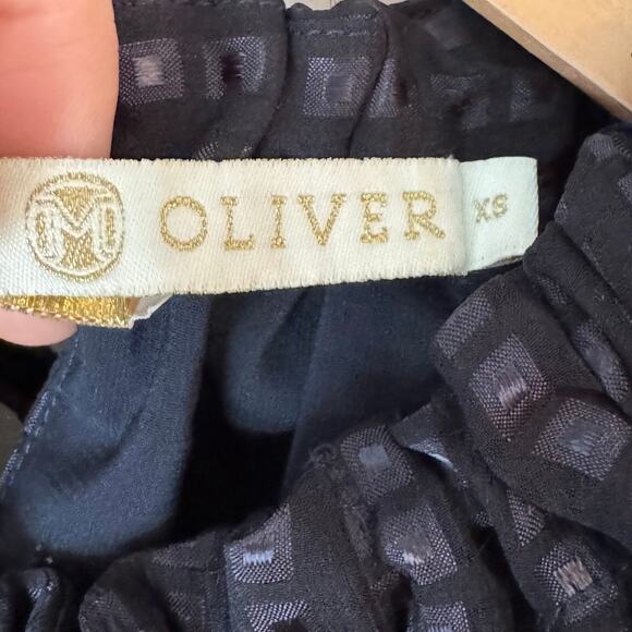 Marie Oliver Jenna Blouse Silk Tie Back Long Sleeve Top Size XS - Picture 2 of 5